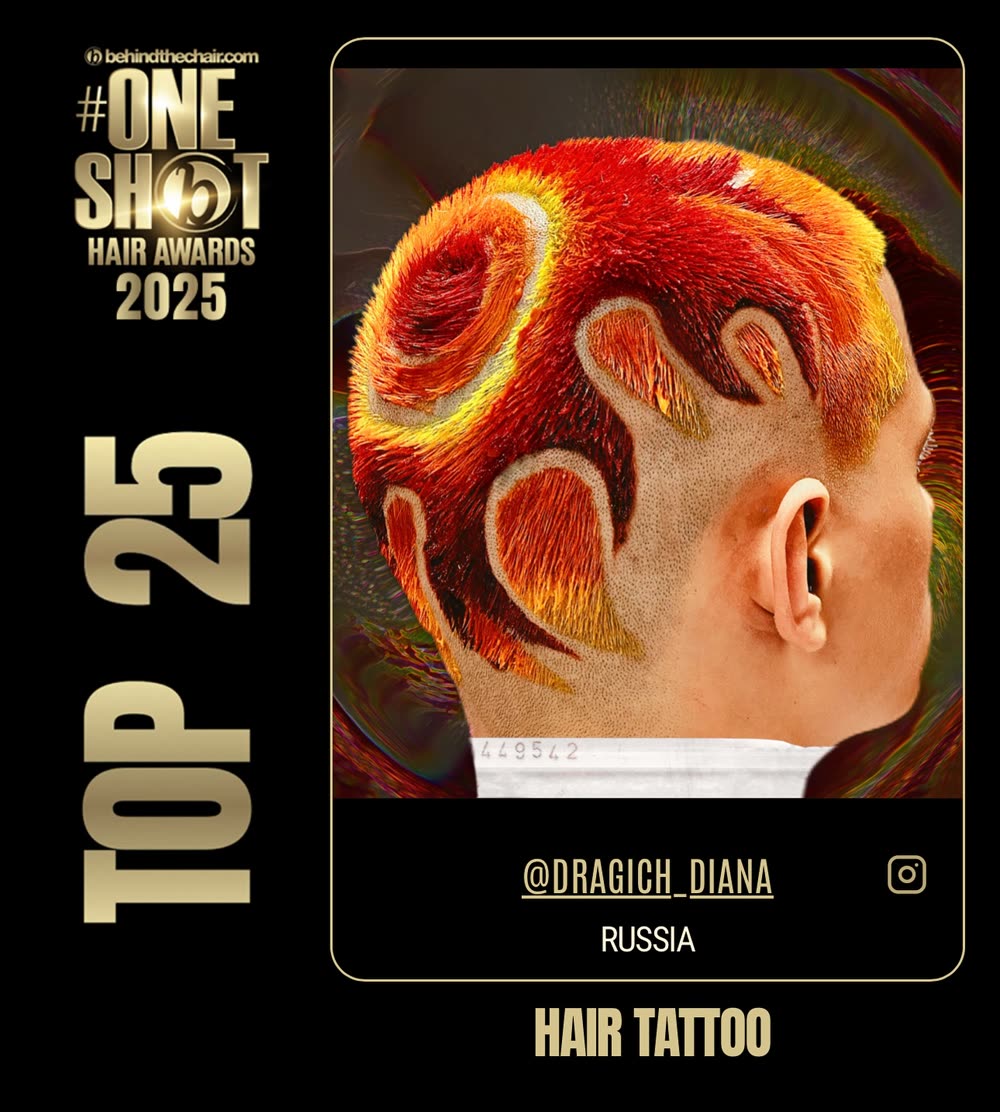 TOP 25 OneShot Hair Awards 2025, Hair Tattoo — моя работа